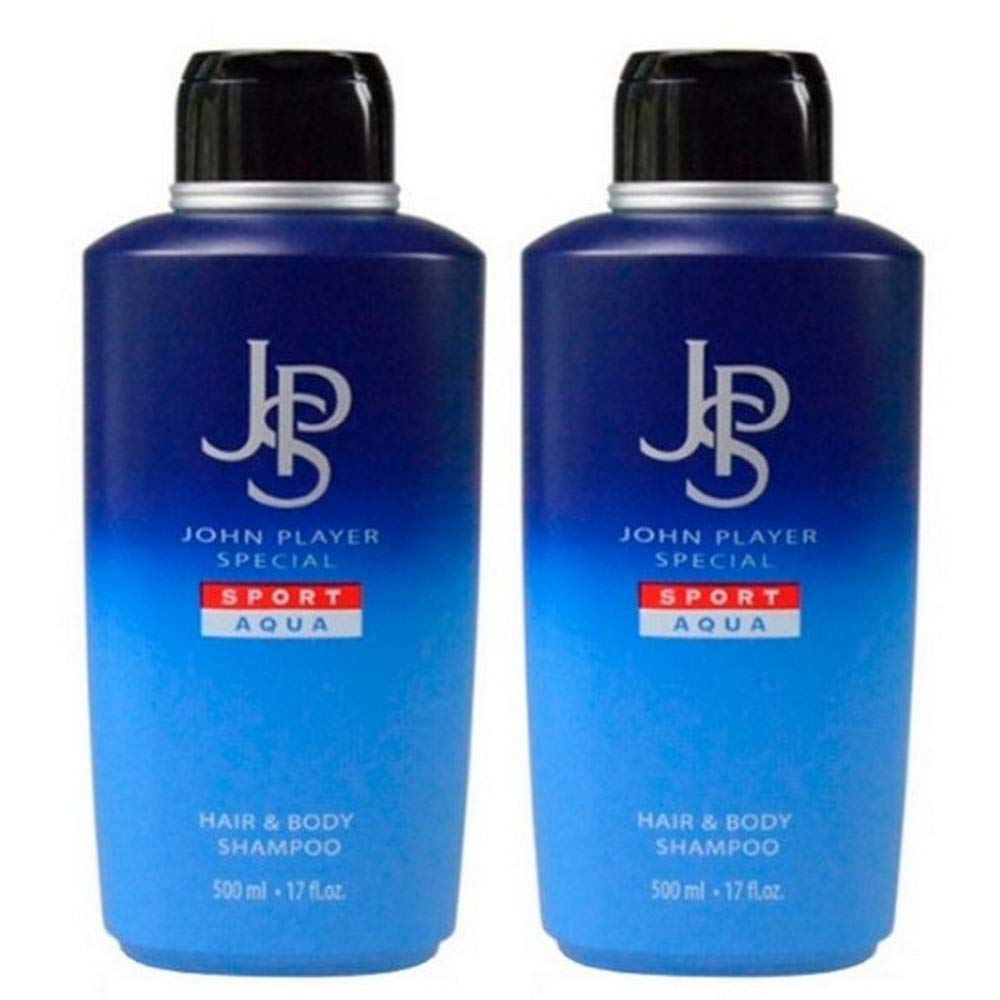John Player Special Sport Aqua Hair & Body Shampoo 2 x 500 ml