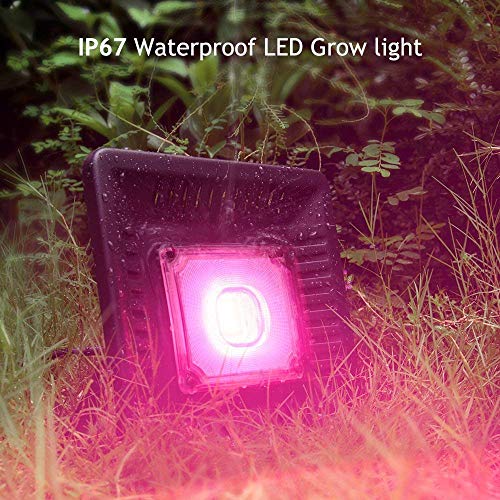 LED Grow Light Full Spectrum, 150W Relassy Waterproof COB LED Grow Light with Natural Heat Dissipation and Without Noise Perfect for Outdoor/Indoor Plants All Growing