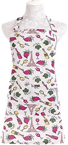 Gold Armor Christmas Plus Size With Pockets Adjustable Bib Kitchen Waterproof Apron Grape Wine