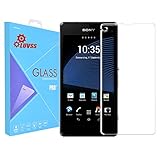 LUVSS 0.26mm Thickness Xperia Z1 Compact Screen Protector [Tempered Glass], Anti-Scratch Shatterproof Ballistics Glass Front Screen Protector Film for Sony Xperia Z1 Mini / Compact D5503 - Clear
