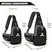 Sling Bag for Men & Women - Chest Shoulder Unbalance Crossbody Backpack Water Resistant Daypack for Gym Travel Hiking