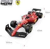 CMJ RC Cars Ferrari F1-75 1:12 Scale RC Car 2.4GHz 8.2kmh Red view 6
