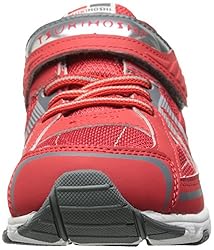 TSUKIHOSHI 3570 Storm Child Shoe, Red/Gray - 9.5