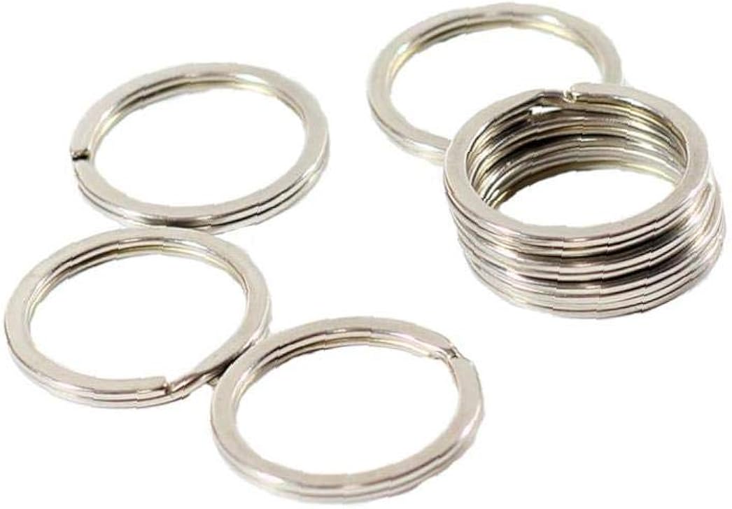 20 Pcs Split Rings Small Key Rings Bulk Keychain Rings for Keys