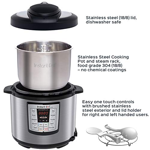 Instant Pot IPLUX60 v2 6in1 Programmable Pressure Cooker, 6Quart