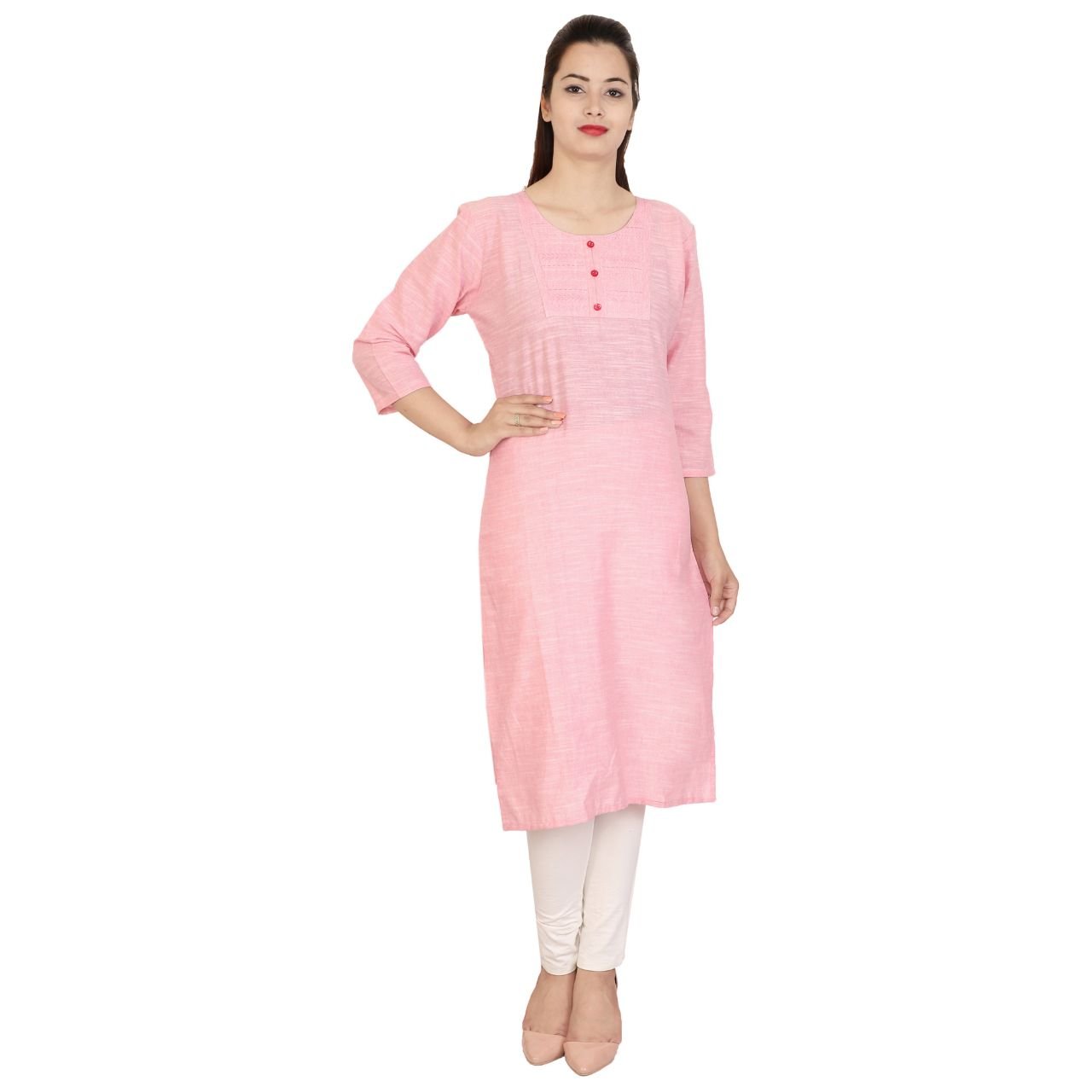 sanganeri women's straight khaadi kurti