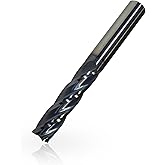 1/2" Carbide End Mill, Extra Long, 4" Overall Length, 4 Flute, AlTiN Coated | Solid Carbide Square End Mill, 1/2" Cutting Diameter, 2" Length of Cut, Helix Angle: 30&deg;