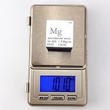 Chinaium Magnesium Metal Cube 1 Inch 25.4mm 28g 99.95% Engraved Periodic Table view 3