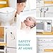 Child Locks for Kitchen Cabinets, Baby Proof Drawers, Toilet, Fridge, White 6 Pc
