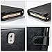 J.west Galaxy Note 3 Case, Note 3 Wallet Case,Premium PU Leather Case Magnetic Wallet Credit Card ID Holder Flip Cover Case Built-in 9 Card Slots Wrist Strap Case for Note 3 Black