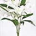 Sunm Boutique 35.4 in Artificial Lily Flowers, Real Touch Lily with 6 Full Bloom Heads and 3 Buds, Long Stems Tiger Lily Flower, Latex Lily Flower for Easter Wedding Party Office Home Decor, 3 Pcs