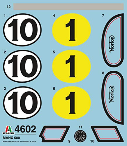 Italeri 4602-1:9 Norton Manx 500cc 1951 Motorrad, Die Uhr Ist Teil des Produkts – Bild 8