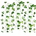 12 Pack 83 Ft Artificial Ivy Leaf Plants Fake Vines Greenery Ivy Garland Hanging Fake Foliage for Wedding Party Garden Office Wall Decor