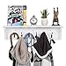 brightmaison Mante Entryway Organizer with Key Holder and Coat Rack, 6 Hooks for Hanging Face Masks, 30
