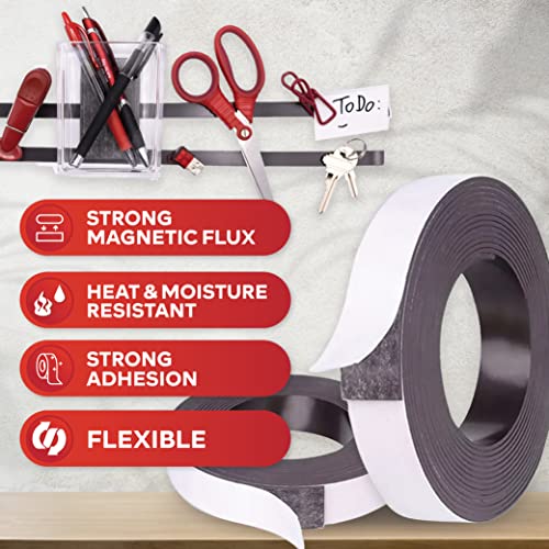 XFasten Heavy Duty Tape for Classroom, 1Inch X 10Foot Sticky