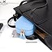 JL LELADY JEWELRY LELADY Small Jewelry Box Portable Travel Jewelry Case Organizer Faux Leather Storage Holder with Mirror for Earrings Rings Necklaces, Gifts for Women Girls Small Size (Sky Blue)