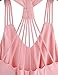 ROMWE Women's Summer Sexy Sleeveless Strappy Swing Dress