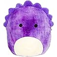 Squishmallow Official Kellytoy Plush Dinosaur Squishy Soft Plush Toy Animals (Delilah Dinosaur, 8 Inch)