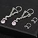 CABBE KALLO 2Pcs Fake Nipple Rings Non-Piercings Stainless Steel Body Piercing Jewelry (1#)