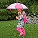 Green Sprouts Baby Toddler Girls' Lightweight Raincoat, Gray, 3T/4T