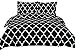 3 Piece Duvet Cover Set (King, Black) Duvet Cover with 2 Pillow Shams - Hotel Quality Brushed Microfiber - Luxurious & Extremely Durable - by Utopia Bedding