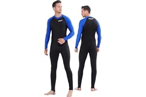 COPOZZ Mens Wetsuit – Front Zip Wet Suit for Snorkeling, Surfing, Scuba Gear, Paddleboarding, Water Sports