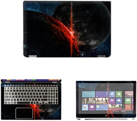 Decalrus - Protective Decal Skin Sticker for Toshiba Satellite Radius P55W-Bxxxx (15.6" Screen) vinyl skin case cover wrap TOsatalliteRadiusP55w-150