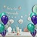 Mermaid Party Decorations Supplies Paper Pom Poms Lanterns Purple Balloons for Birthday Party,Festival,Baby Shower,Bridal Shower