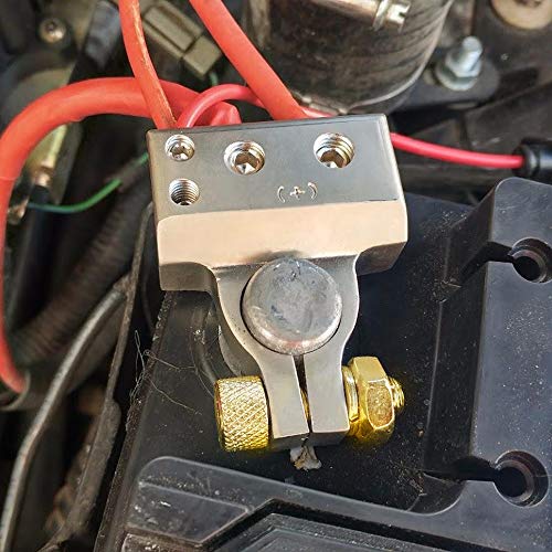 MNJ Motor Car Battery Terminal Connectors Kit 2/4/8/10 AWG Battery