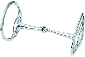 Weaver Leather Draft Bit Eggbutt Snaffle Mouth, Nylon Black, 6"