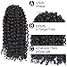 Synthetic Crochet Braids Hair Extension Marlybob Braiding Hair Crochet Kinky Curly Wavy Hair Mali bob Synthetic Hair Extensions 6Pcs/Set (8inch 1B)