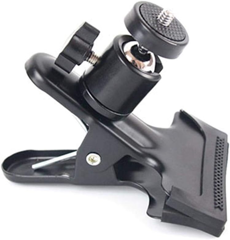 Elementral Camera Clip Head Mount for HTC Vive Bracket Universal Photography Light Bracket Camera Stand Metal Clamp Bracket Mounting Bracket with Standard Ball Head 1/4 Screw for Studio Camera