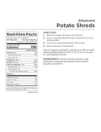 Las granjas de augason dehydrated Shreds de patata
