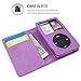 iPod Classic Case, Snugg Purple Leather Flip Case [Card Slots] Executive Apple iPod Classic Wallet Case Cover and Stand - Legacy Series