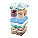 Rubbermaid LunchBlox Leak-Proof Entree Lunch Container Set, Small, Blue