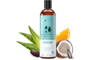 kin+kind Cat & Dog Conditioner with Shea Butter, Aloe & Betaine – All-Natural Pet Supplies to Moisturize, Soften & Restore Coat, Shed Control & Coat Defense for Dogs and Cats, Made in USA - 12 fl oz