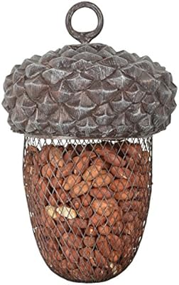 Fallen Fruits Ltd Acorn Bird Feeder Grey Amazon Co Uk Garden