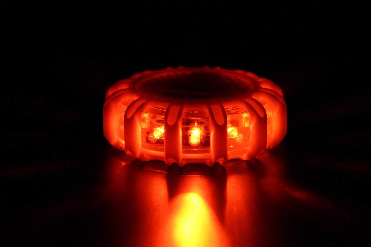 AOLULASIC Road LED Lighting (2 Packages) Emergency Beacon Safety Lighting Flashing Warning Light for car Truck Marine Hook and Magnetic Base (2 Packs, Orange)