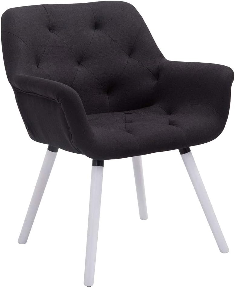 Bureze Visitor chair Cassidy fabric white