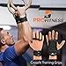 ProFitness Cross Training Grips - 3 Hole Series - Non Slip, High Grip Palm Protection from Rips & Tears with Wrist Support for Pull Ups, Kettlebells