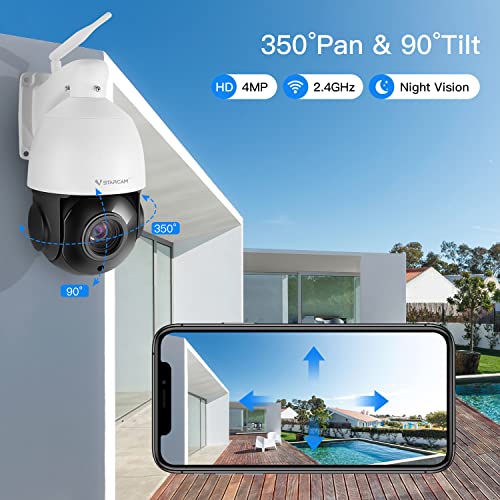 VSTARCAM 4MP PTZ Camera Outdoor, 18X Optical Zoom Smart WiFi Security