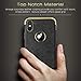 LOHASIC Leather Case for iPhone Xs Max, Luxury Slim Flexible Soft Full Body Grip Bumper Protective Cover Cases - Black