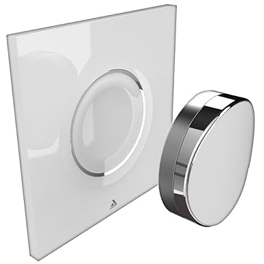 AwoX SP-B SmartPEBBLE Schalter Bluetooth Steuerrung über Gestik Kunststoff/Metall weiß/chrom 80 x 80 mm