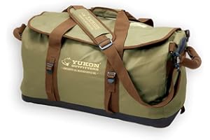 Yukon Outfitters Outdoor Camping Hiking Low Country All Weather Duffle Bag, Medium - 60L