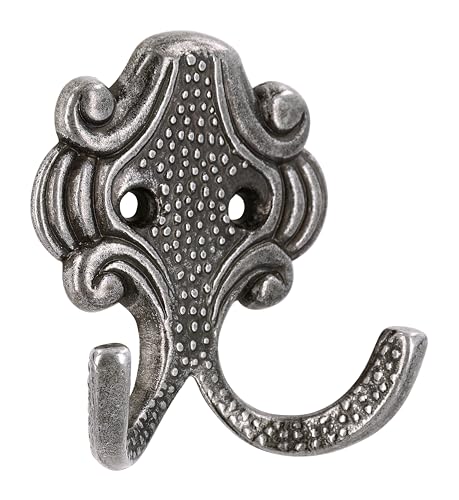 SIRO 431/ZN8 Gancio per Cappotto Kufstein Larghezza 61 mm, Altezza 66 mm, Zinco, Ghisa pressofusa Color Ferro Brunito, 19 mm LA