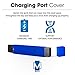 Majide Ultra Thin Vapor Case Compatible with JUUL | 3-in-1 Protection Technology and Hybrid Drop Protection - Never Lose Your Device Again! (Blue)