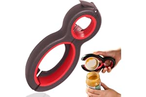 Haikole 6.97 6-in-1 Multi jar Openers for Seniors,Bottle Opener With Silicone Jar Opener Gripper Adjustable, Jar and Bottle Opener for Seniors With Arthritis Easy Opener Kitchen Gadgets