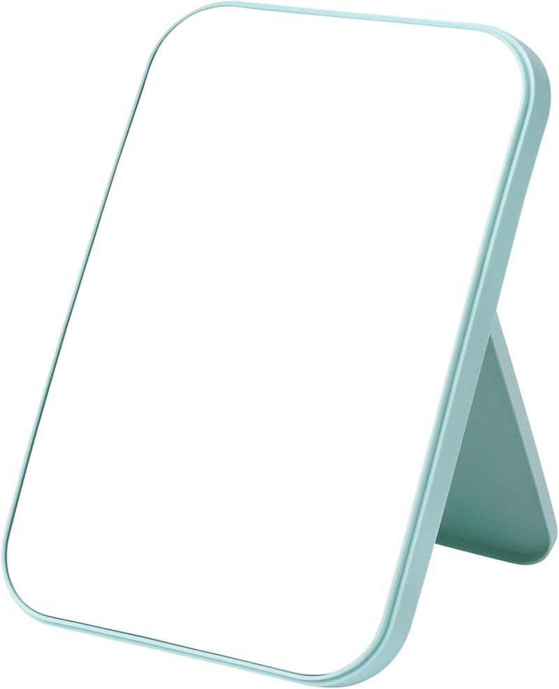 OSDUE 20x13.4cm Makeup Mirror Foldable Portable Desktop Vanity Travel Mirror