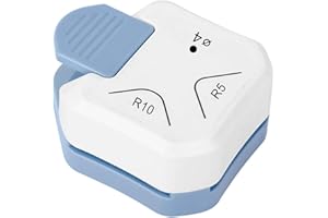 JONMON Paper Corner Rounder, 3 in 1 Hole R5mm,R10mm, 4mm Circle Round Hole, 3 Way Cutter Punch Tool, Laminated, Cardstock, Sc