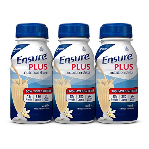 Ensure Plus Therapeutic Nutrition Vanilla Flavor Liquid, 27 Vitamins, 8 oz – 6 Pack